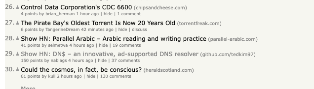 on the front page after four hour
